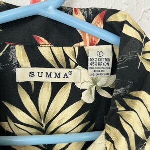 Men’s New Summa Tropical print shirt sz L-XL Msrp $55
